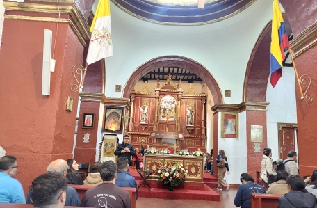 en la iglesia